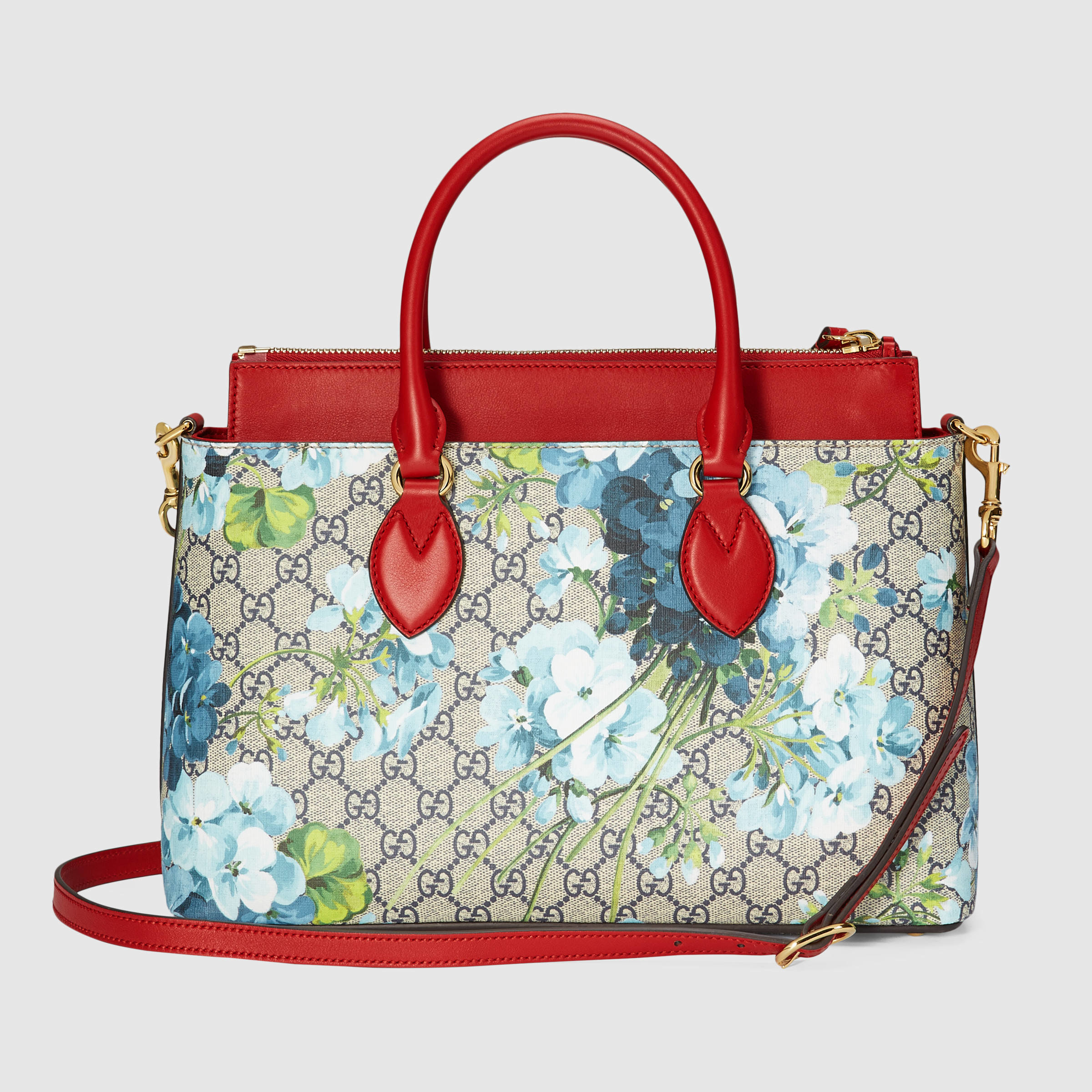 Gucci Gg Blooms Tote in Blue Lyst